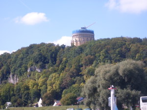 Blick zur Befreiungshalle Kelheim